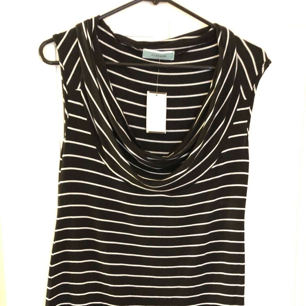 Striped cowl neck sleeveless (NWT)